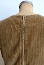 Load image into Gallery viewer, 1970s Tan Corduroy Jumper Dress