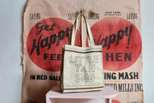 Load image into Gallery viewer, 1970s Little Tan Canvas Tote Bag