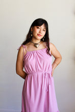 Load image into Gallery viewer, 1970s Lavender Belted Tent Dress