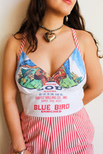 Load image into Gallery viewer, Blue Bird Flour Romper