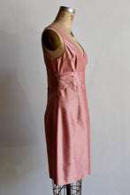 Load image into Gallery viewer, 1990s Baby Pink Raw Silk Mini Dress