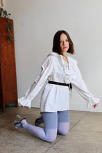 Load image into Gallery viewer, 1980s White Ruffle Poet Blouse