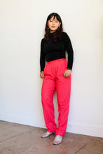 Load image into Gallery viewer, 1980s Salmon Pink Pleated Trousers
