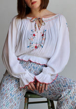 Load image into Gallery viewer, 1980s Hungarian Peasant Blouse