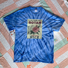 Load image into Gallery viewer, Botan Rice Vintage Blue Tie-Dye Tee - M
