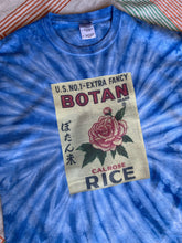 Load image into Gallery viewer, Botan Rice Vintage Blue Tie-Dye Tee - M
