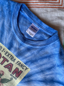 Botan Rice Vintage Blue Tie-Dye Tee - M