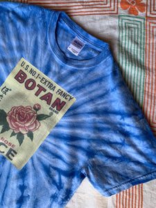 Botan Rice Vintage Blue Tie-Dye Tee - M