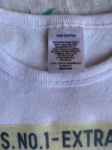 Botan Rice Vintage White Crop Top - M