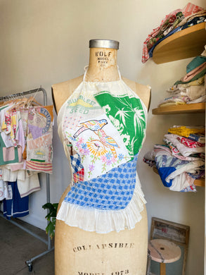 Sunblest Sacred Scrap Collage Halter Top
