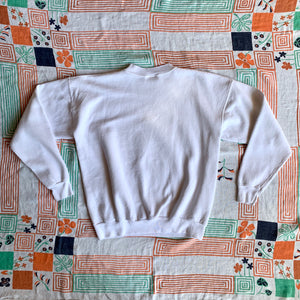 Botan Rice Vintage White Raglan Sweatshirt - M