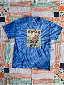 Botan Rice Vintage Blue Tie-Dye Tee - M