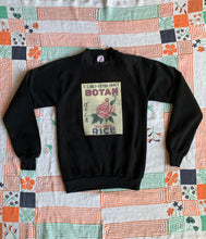 Load image into Gallery viewer, Botan Rice Vintage Black Raglan Sweatshirt - S