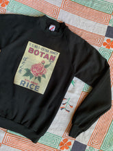 Load image into Gallery viewer, Botan Rice Vintage Black Raglan Sweatshirt - S