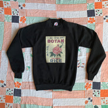 Load image into Gallery viewer, Botan Rice Vintage Black Raglan Sweatshirt - S