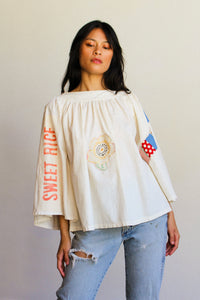 California Angel Antique Patchwork Blouse