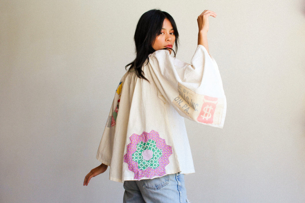 California Angel Antique Patchwork Blouse