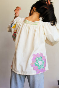 California Angel Antique Patchwork Blouse