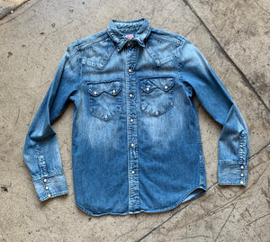 1990s Denim Western Shirt