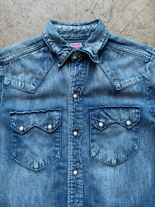 1990s Denim Western Shirt
