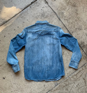 1990s Denim Western Shirt