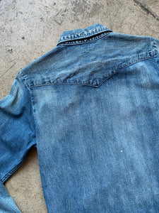 1990s Denim Western Shirt