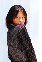 Load image into Gallery viewer, 1970s Black Lurex Hand Knit Mohair Sweater