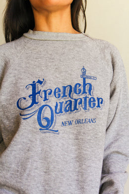 1980s French Quarter New Orleans Raglan Sweater