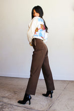 Load image into Gallery viewer, 1940s Brown Western Side Zip Trousers