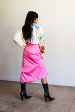 Load image into Gallery viewer, 1960s Hot Pink Satin Double Wrap Skirt