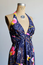 Load image into Gallery viewer, 1970s Jantzen Bright Floral Halter Dress