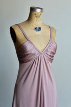 Load image into Gallery viewer, 1970s Mauve Pink Pleated Bust Maxi Sun Dress