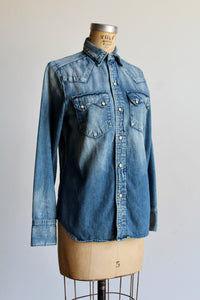 1990s Denim Western Shirt