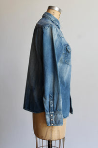 1990s Denim Western Shirt