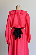 Load image into Gallery viewer, 1970s Neon Pink Ruffle Dress