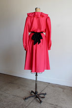 Load image into Gallery viewer, 1970s Neon Pink Ruffle Dress