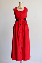Load image into Gallery viewer, 1990s Red Corduroy Jumper Dress