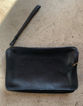 Load image into Gallery viewer, 90s Coach Black Leather Wristlet