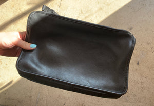 90s Coach Black Leather Wristlet