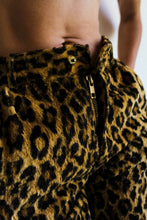 Load image into Gallery viewer, 1960s Fuzzy Leopard Print High Waist Pants