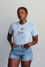 Load image into Gallery viewer, 1980s Levi&#39;s LA Olympic Cycling Baby Blue Tee