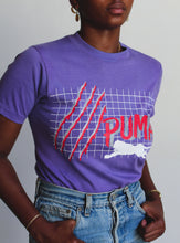 Load image into Gallery viewer, 1980s PUMA Purple Big Cat Tee