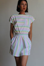 Load image into Gallery viewer, 1980s Pastel Striped Romper
