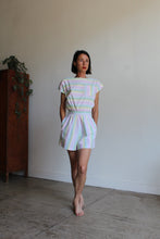 Load image into Gallery viewer, 1980s Pastel Striped Romper