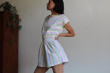 Load image into Gallery viewer, 1980s Pastel Striped Romper