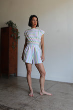 Load image into Gallery viewer, 1980s Pastel Striped Romper