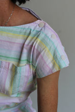 Load image into Gallery viewer, 1980s Pastel Striped Romper