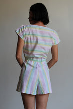 Load image into Gallery viewer, 1980s Pastel Striped Romper