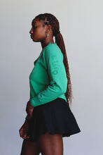 Load image into Gallery viewer, Flower of the Dragon Vintage Green Raglan Sweatshirt