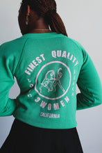 Load image into Gallery viewer, Flower of the Dragon Vintage Green Raglan Sweatshirt